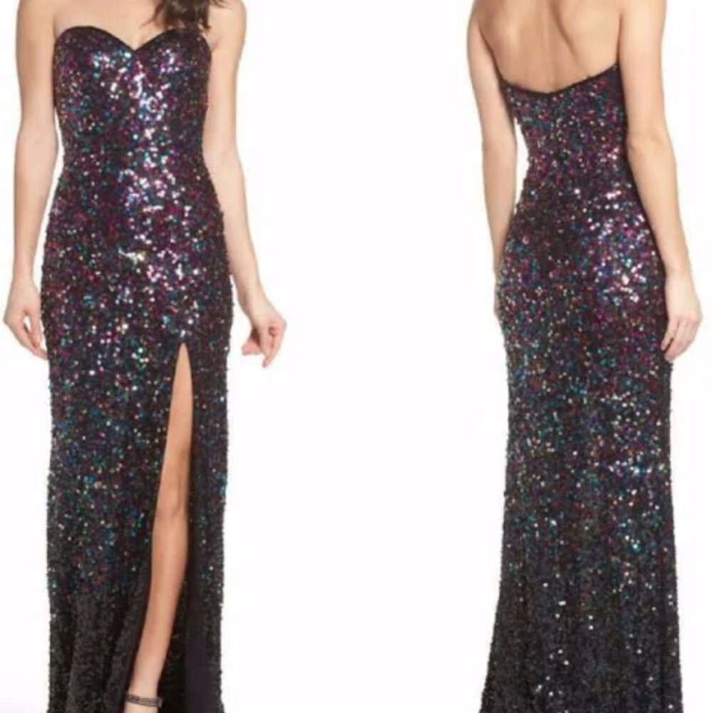 Mac Duggal – Sequin Bustier Gown